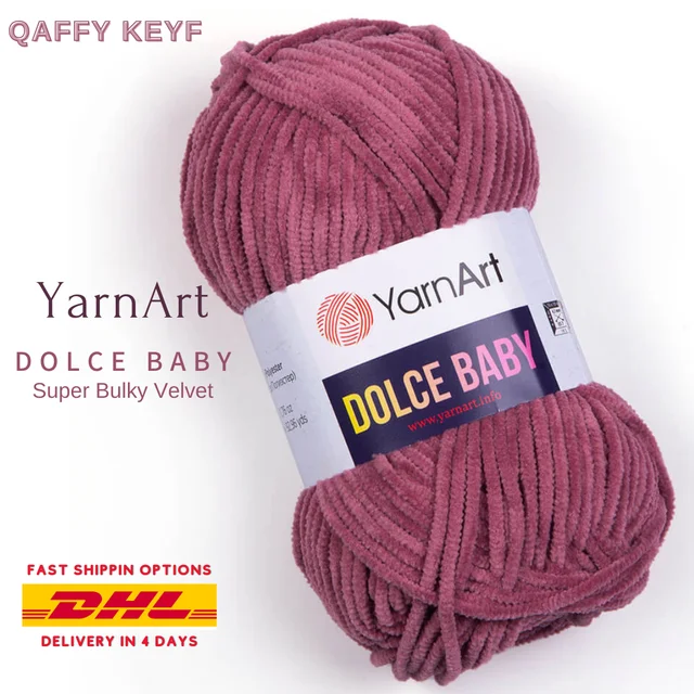 Yarnart Dolce, Velvet Yarn, Baby Yarn, Multicolor Yarn, Amigurumi Yarn,  Plush Yarn, Blanket Yarn, Very Softy Yarn, 100% Micro Polyester Yarn 