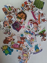 50 Uds juguete pegatinas para historias woody Buzz Lightyear Graffiti juguete Disney etiqueta engomada impermeable para niños en el ordenador portátil monopatín maleta bicicleta