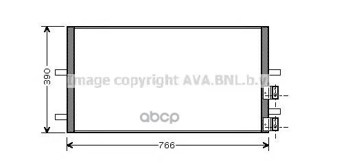 Радиатор Кондиционера Внешний Ava арт. FDA5407