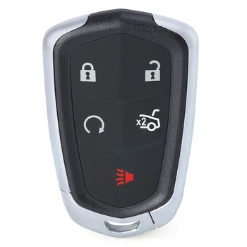 Keyforkess 315MHz/ 433MHz HYQ2EB/ HYQ2AB portachiavi remoto intelligente senza chiave a 5 pulsanti per Cadillac CTS ATS XTS XT4 XT5 CT6 2014-2020 - KEYECU 315MHz 433MHz HYQ2EB HYQ2AB portachiavi remoto intelligente senza chiave a 5 pulsanti per Cadillac