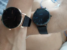 Reloj de cuarzo de malla de acero inoxidable para hombre, elegante, ultrafino, de negocios, gran oferta, 2021