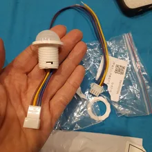 Sensor de movimiento por infrarrojos PIR, interruptor de luz automática LED, 110V, 220V, Sensor PIR, interruptor inteligente