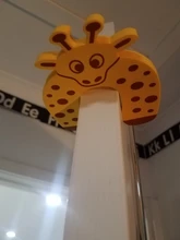 Protección de seguridad para niños, Tope de puerta de tarjeta de seguridad con animales, para cuidado de recién nacido