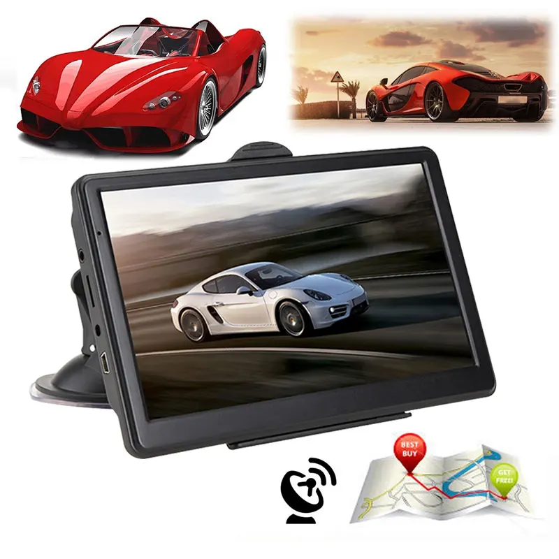 Автомобильный GPS навигатор Vehemo универсальный плеер с 7 дюймовым HD экраном FM радио