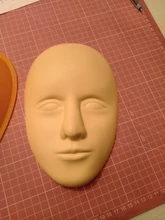 Cabeza de entrenamiento de tatuaje Facial 5D, maniquí de silicona para práctica de maquillaje permanente, tatuaje para labios y cejas, cabeza de muñeca para la piel