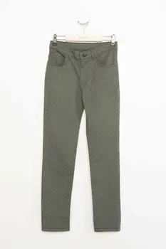 

DeFacto Boy Winter Polka Dot Long Pants Boys Khaki Army Green Straight Bottoms Kids Casual Trousers-J6763A618WN