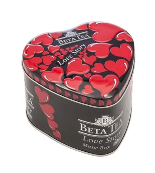 

Tea beta tea "Love Story" in the Music Box, black leaf, 100 gr