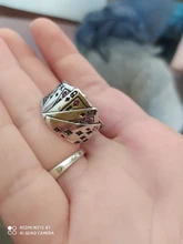 Anillo de póker para hombre y mujer, anillo de buena suerte, diseño Punk, creativo, 2020