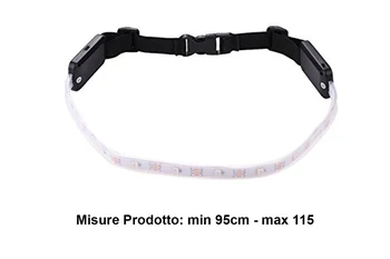

Belt bicycle LED safety warning reflective belt night rechargeable