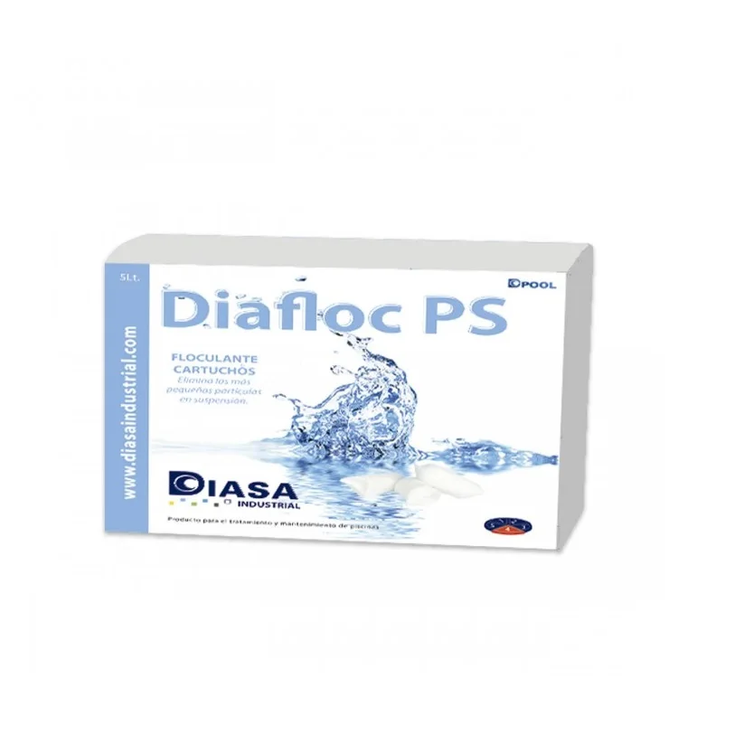 Diafloc PS coagulant and flocculant in cartridges for the maintenance