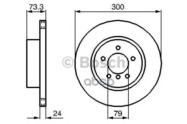Тормозной Диск 0986479216 Bosch арт. 0986479216