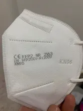 Mascarillas faciales KN95 CE FFP2 con 5 capas de filtro, máscara protectora para el cuidado de la salud, transpirable, 95%