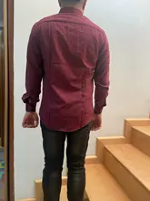 Camisas largas informales estampadas con mangas para hombre, ropa ajustada de negocios y Social, suave y cómoda, a la moda, 2021