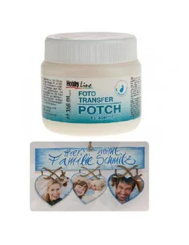 

PHOTO TRANSFER POTCH TRANSPARENT FOR CREATING COLLAGES WITH PHOTOGRAPHS 150 ML
