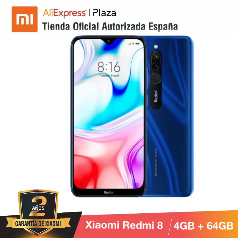  Xiaomi Redmi 8 (64GB ROM con 4GB RAM Cámara de 12MP Android Nuevo Móvil) [Teléfono Móvil Versi