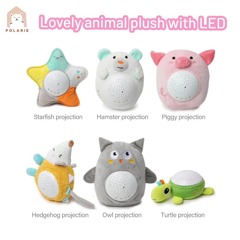 Juguetes blandos para niños, lámpara Led de noche para dormir, animales de peluche, música y estrellas, de luz, juguetes niñas Bo| Juguetes de peluche se iluminan| - AliExpress