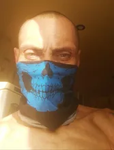 Mascarilla de esqueleto para ciclismo, máscara de calavera medio rostro, bufanda de fantasma multiuso para ciclismo