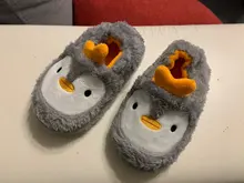 Zapatillas de pingüino para niños, Calzado cómodo de algodón cálido para bebés, casa para niños y niñas, Zapatillas de felpa de animales para interiores, 2019