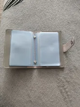 Tarjetero delgado de cuero PU para mujer, 26 tarjetas, tarjetero, monedero