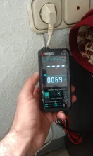ANENG-multímetro Digital 618C, barra analógica de CC táctil inteligente, valores eficaces verdaderos, probador automático, condensador Transistor profesional, medidor de NCV