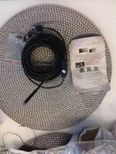 Cámara endoscópica de 5,5mm, boroscopio-10M de 1M, cable duro Flexible, IP67, impermeable, USB, Micro cámara de inspección con 6LED para Android y PC