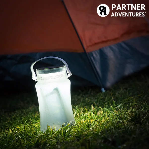 Светодиодный силиконовый флакон с солнечной батареей Partner adventures