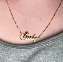 Collar de acero inoxidable personalizado con nombre, gargantilla de oro con letras personalizadas, colgante con placa, regalo