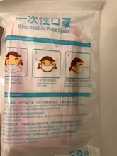 Mascarilla desechable con dibujos animados para niños, 3 capas, transpirable, no tejida, gruesa y cálida, con elásticos, 50 Uds.