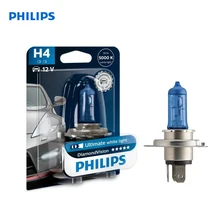 Для H4 12V- 60/55W(P43t)(белый холод.свет-голуб.оттен.) Diamond Vision блистер(1шт.) 12342DVB1