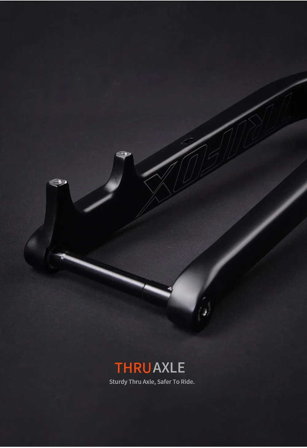 TRIFOX TMK200 29er Carbon MTB-Gabel mit Steckachse 15x110mm, 1-1/8'-1-1/2' MTB-Gabel aus Kohlefaser, MTB-Zubehör – Detail 5