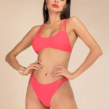 Коралловый купальник