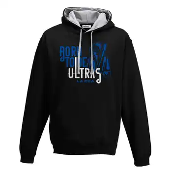 

Hood Sweatshirt Bico Born To Be Ultras Goddess Bergamo Stadium Fans Football Old Style S black-gray