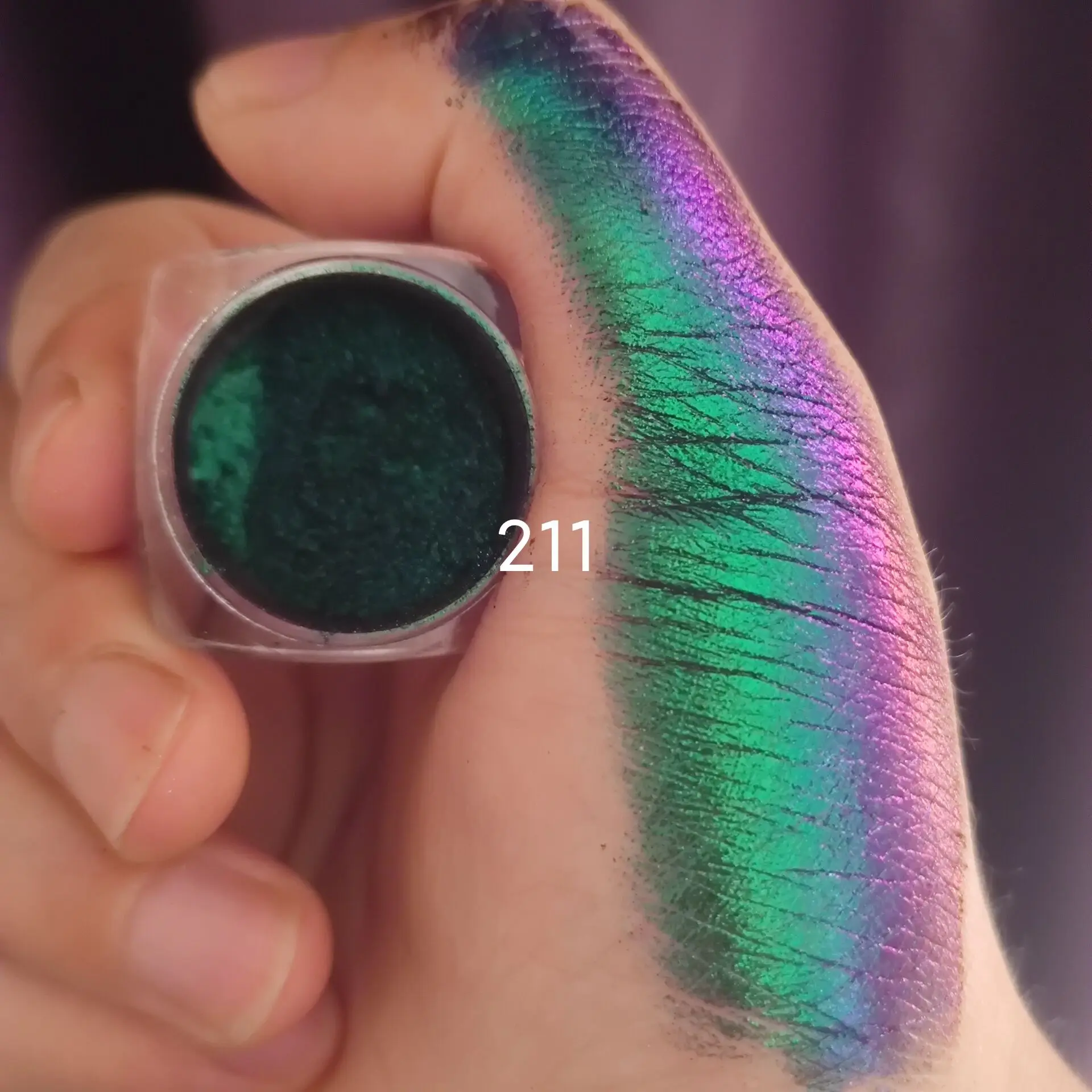 Multichrome Pigment Shiny Chameleon Eyeshadow Face Body Makeup Shining  Aurora Mirror Colour Shifting Multi Duo Chrome Painting Loose Powder 