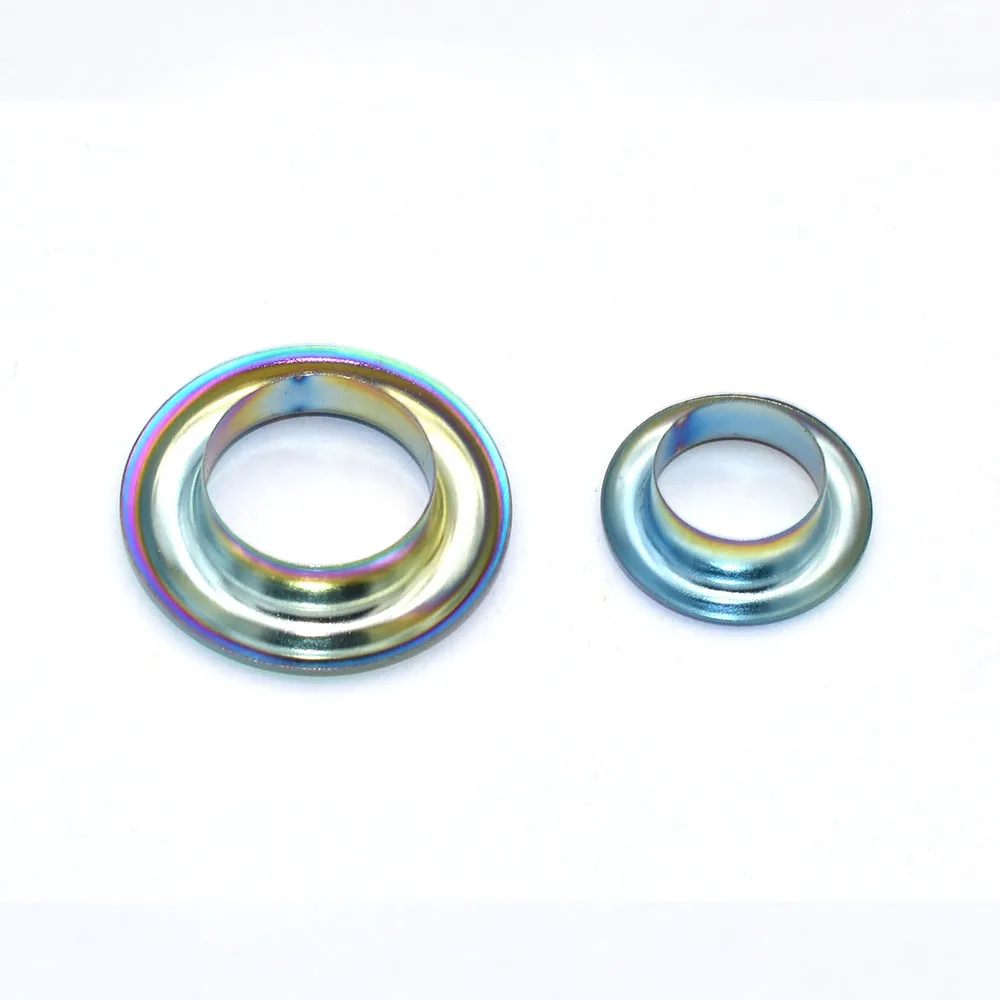 Rainbow Grommets Sewing Eyelets-2 Size Metal Eyelets Round Inner Hole Grommets DIY Rivet Leathercraft Accessories