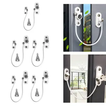 

5 Pcs/lot Window Locks Child Protection Lock Baby Safety Infant Security Child Locks Door Stopper Stainless Steel Window Limiter
