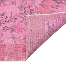 Розовый цветочный ковер килим, антикварный ковер, окрашенный Розовый шерстяной ковер, Турецкая мебель для дома 10137