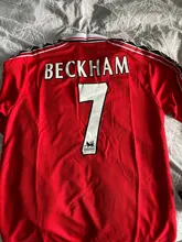 Trikot Maglia-camisetas clásicas de manga larga para hombre, camisa Retro 98 99 Beckham CANTONA KEANE SCHOLES GIGGS, 1998