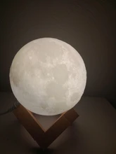 Desk-Lamp Night-Light Bedside Table 3d-Print Timeable Dropship Moon LED