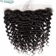 

Deep Wave Free Part Closure 13x4 Lace Frontal Closure Only Brazilian 100 Human Hair HD Transparent Lace 16 18 20 Inch Wholesale