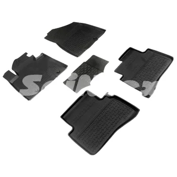 

For Hyundai Tucson III restyling 2018-> Rubber floor mats into saloon, 5 pcs/set [Seintex 90859]