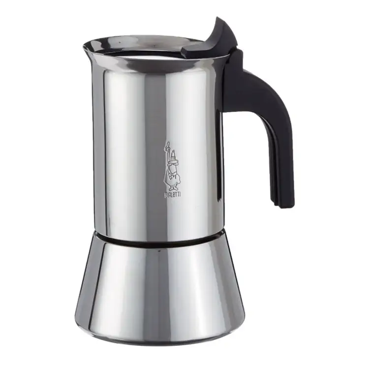 Bialetti Venus Moka Pot Stainless Steel Coffee Maker, Original Bialetti  Espresso Maker 2-4-6-10 Cup Kitchen Drip Stove Gas Brew - AliExpress