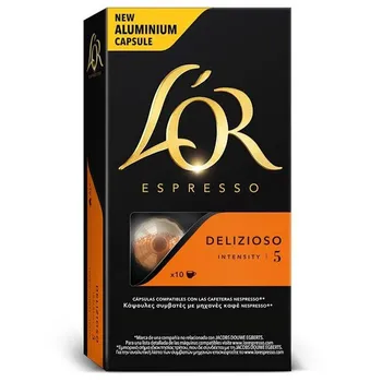 

DELIZIOSO L 'or, 10 compatible NESPRESSO aluminium capsules