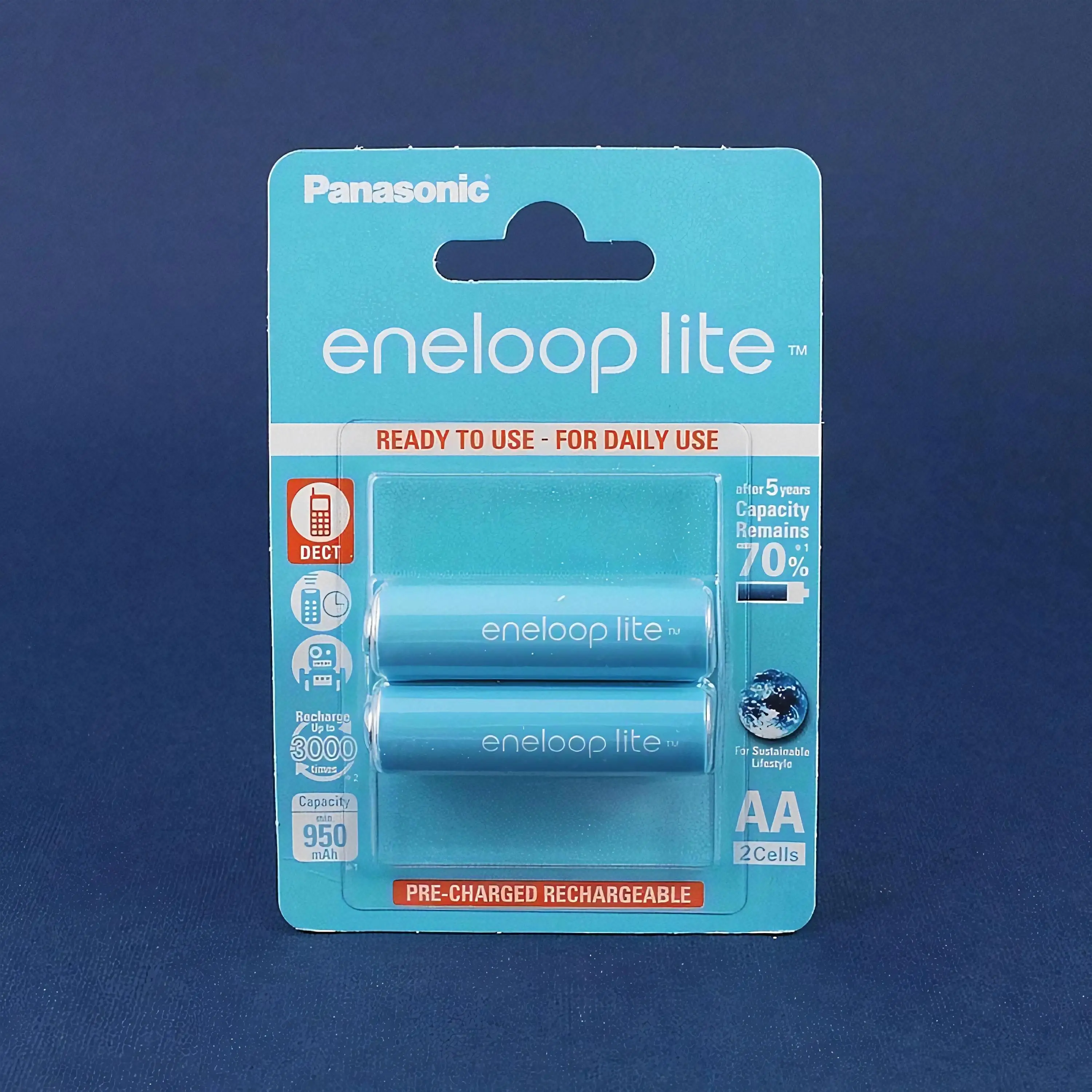 Аккумулятор Panasonic eneloop lite АА/НR6 1.2 вольт 950 мАч NiMH пальчиковый перезаряжаемый 2