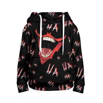 

Детская толстовка 3D «Laughter» для мальчиков и девочек, Комфортная толстовка-кенгуру с рисунком, Полная запечатка