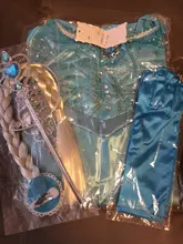 Vestidos de Elsa para niña, disfraz de princesa, Elsa, Reina de la nieve 2, Cosplay, Vestidos, conjunto de accesorios para el cabello, ropa de Halloween para niña