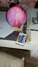 Galaxy Light Moon-Lamp Remote-Control Gift Change-Touch 3d-Printing 16-Color Kids as
