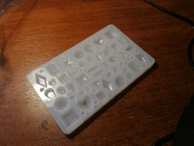 DIY espejo joyería cristal molde de resina epoxy amor geometría Luna variedad piedra preciosa colgante molde