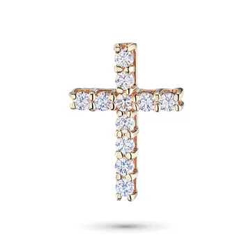 

Red gold pendant with Diamond