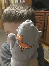 Winter Gloves Baby Mittens Dinosaur Childrens Kids Cartoon for Full-Finger Warm Outdoor