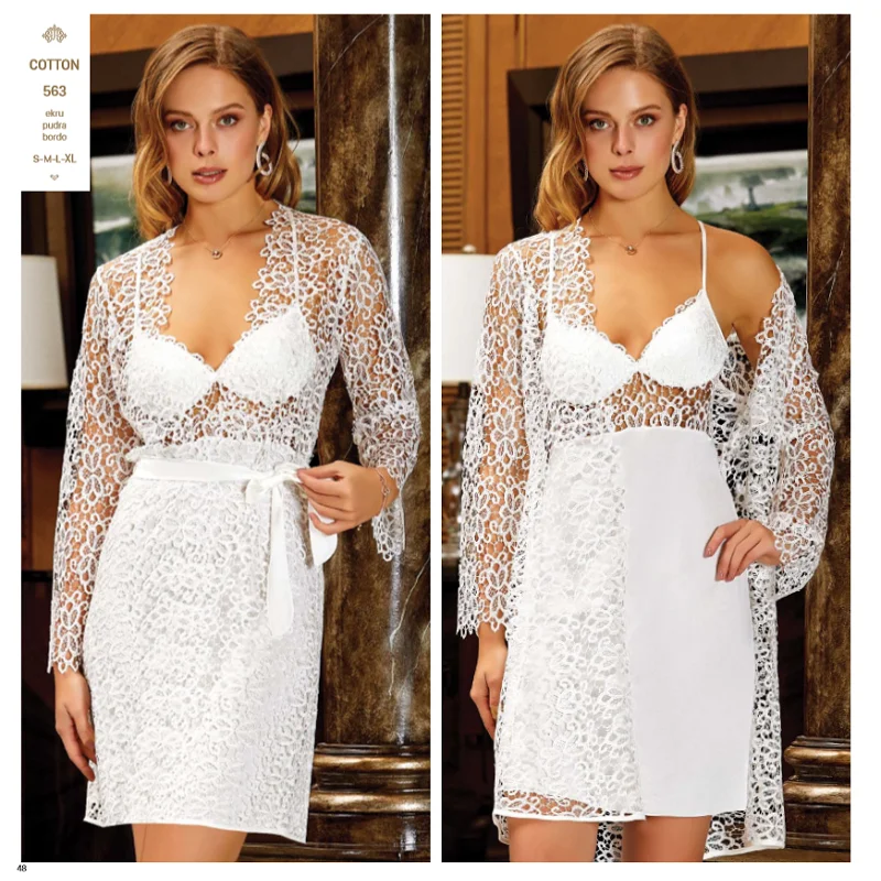 JEREMI 563 6 шт. хлопковый комплект для женщин невесты Trousseau Dowry сексуальный кружевной